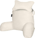 SLIGUY Reading Pillow for Sitting in Bed Couch Adult, Back Pillow with arm Support and Pockets, Adult Back Pillow Bed Chair for Bed Rest…