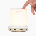 Macally Small Touch Lamps for Nightstand - Bedside Lamp with USB Port - 3 Way Dimmable Short Table Lamp for Small Spaces - Use as Night…