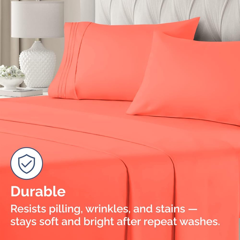 Standard Pillow Cases Set of 4 - Ultra Soft Hotel Quality Pillowcase Covers - Comfy Cozy Bedding for Women, Men, Kids & Teens - Machine…