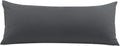 PiccoCasa Body Pillow Cover with Zipper Closure, 110 GSM Brushed Microfiber Pillowcase for 20"x54" Body Pillow, Grey cotton Grey