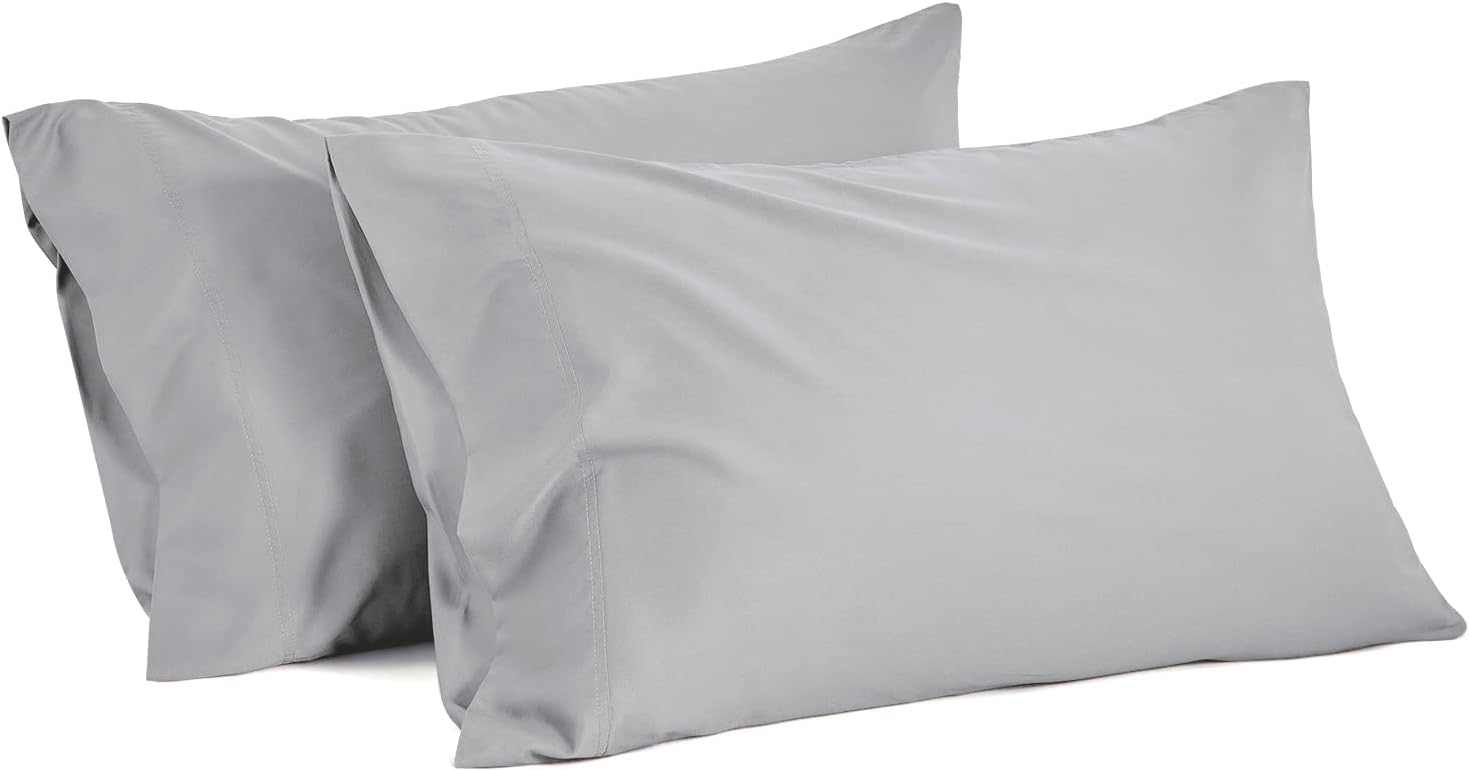 Bedelite Pillow Cases Standard Size Set of 2, Rayon Derived from Bamboo, Cooling Pillow Cases for Hot Sleepers & Night Sweats, Breathable a…