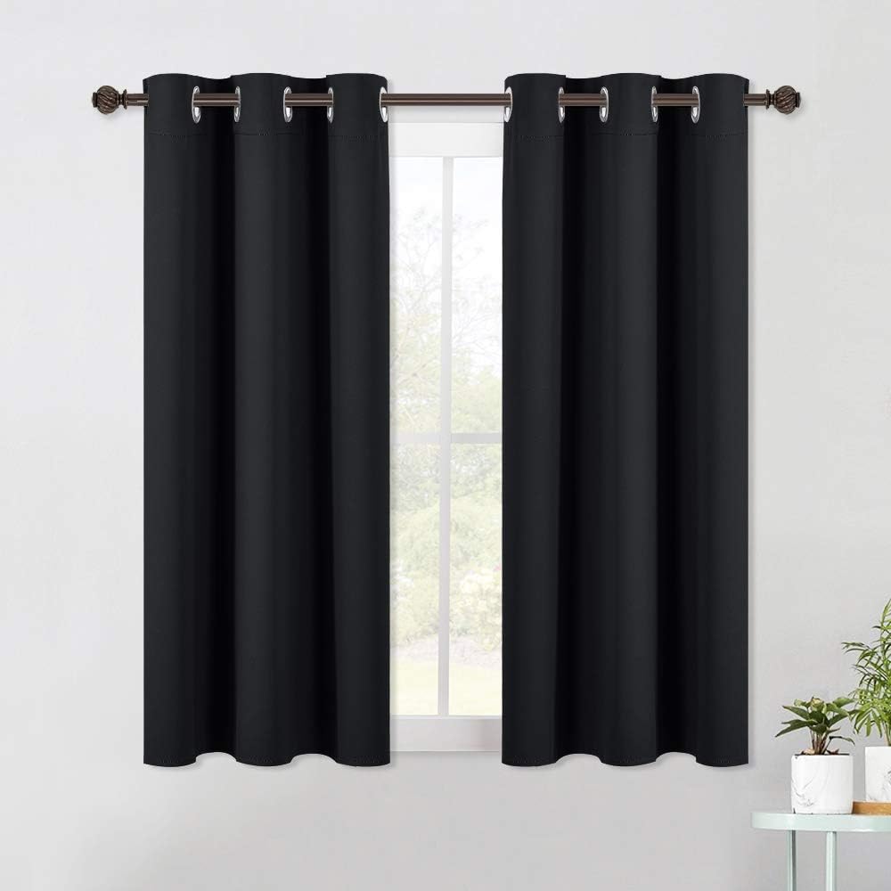 NICETOWN Blackout Draperies Window Curtain Panels, Autumn/Winter Thermal Insulated Solid Grommet Blackout Curtains/Drapes for Living Room…