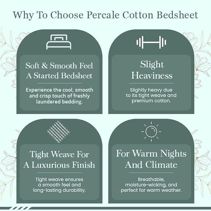 Featherstitchnewyork Feather & Stitch Softest 100% Cotton Sheets, 300 Thread Count Percale Weave Bedding, 16" Deep Pocket, Cooling Sheets,…
