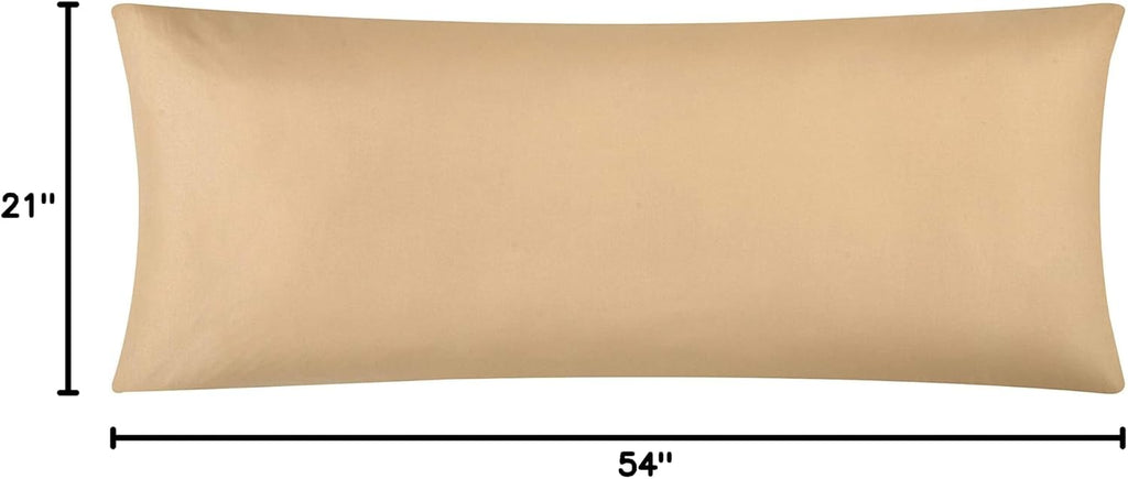 EVOLIVE Body Pillow Cover 21"x54", Ultra Soft Microfiber Pillowcase with Hidden Zipper, Breathable, Machine Washable, for Pregnancy &…