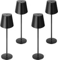 Kakanuo Cordless Table Lamps Pack of 4, Portable LED Battery Operated Lamp, Wireless Rechargeable Lamp, 3 Color Stepless Table Lamp for…