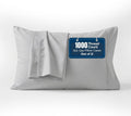 1000 TC Pillowcases Set of 2 100% Egyptian Cotton Pillow Cases with Long Staple Cotton & Sateen Weave, Silky Soft Hotel Like Bed Pillow…