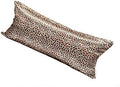 TAOSON Silky Soft Satin Body Pillow Cover Pillowcase Pillow Protector Cushion Cover with Zippers (21"x54", Leopard)