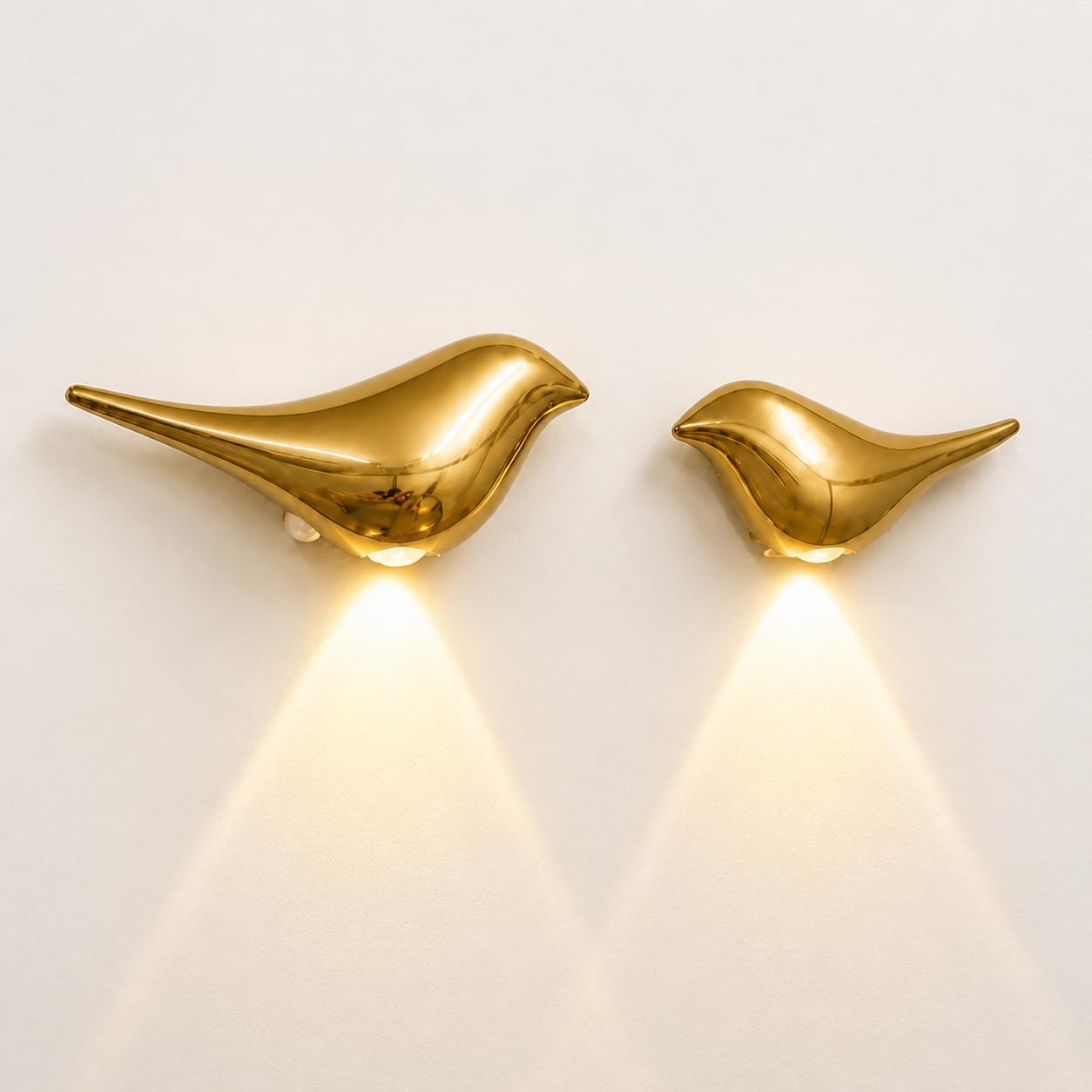 2-Pack Golden Bird Wall Light, Cordless Motion Sensor Wall Light Indoor, Rechargeable Battery Operated Night Light for Home Bedroom…
