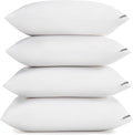 Piwaal Queen Size Pillow 4-Pack – Hotel-Style Bed Pillows for Sleeping, Down Alternative Microfiber Fill, Plush Comfort for Side, Back…