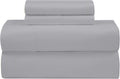 Royalelinens ROYALE LINENS 300 Thread Count Cotton Sateen Sheet Set - 4 Piece Queen Bed Sheets - 1 Fitted, 1 Flat & 2 Pillow Cases - Soft C…