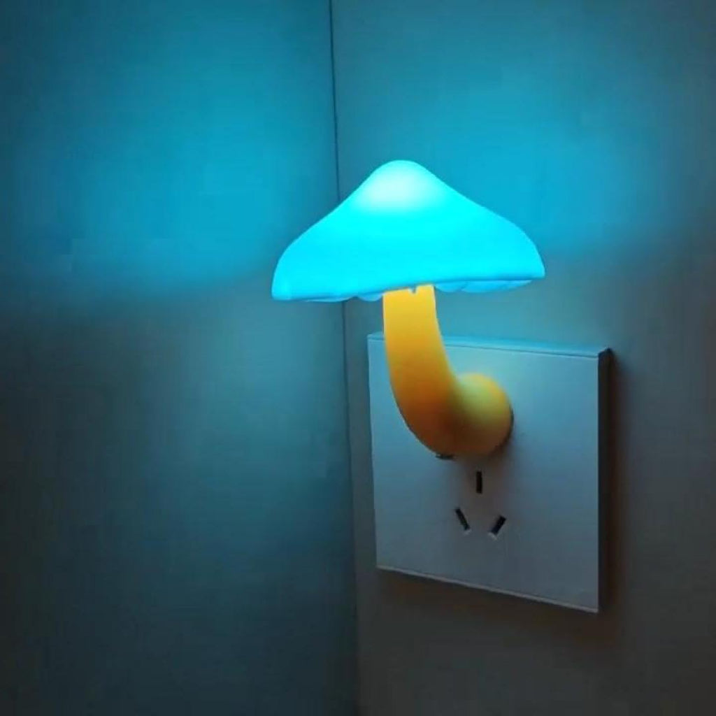 APAKI LED Mushroom Night Light Plug in Lamp, Light Sensor Night Lights Plug into Wall, Dusk to Dawn Sensor NightLight for Adults Kid…