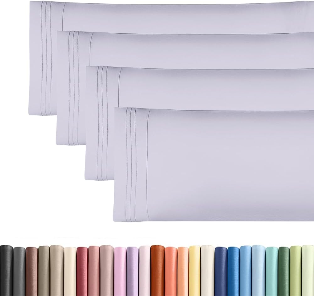 Body Pillowcases Set of 4-20x54 Long Body Pillow Case - Soft Body Pillow Cover for Sleeping & Side Sleepers - Comfy Breathable & Fade…