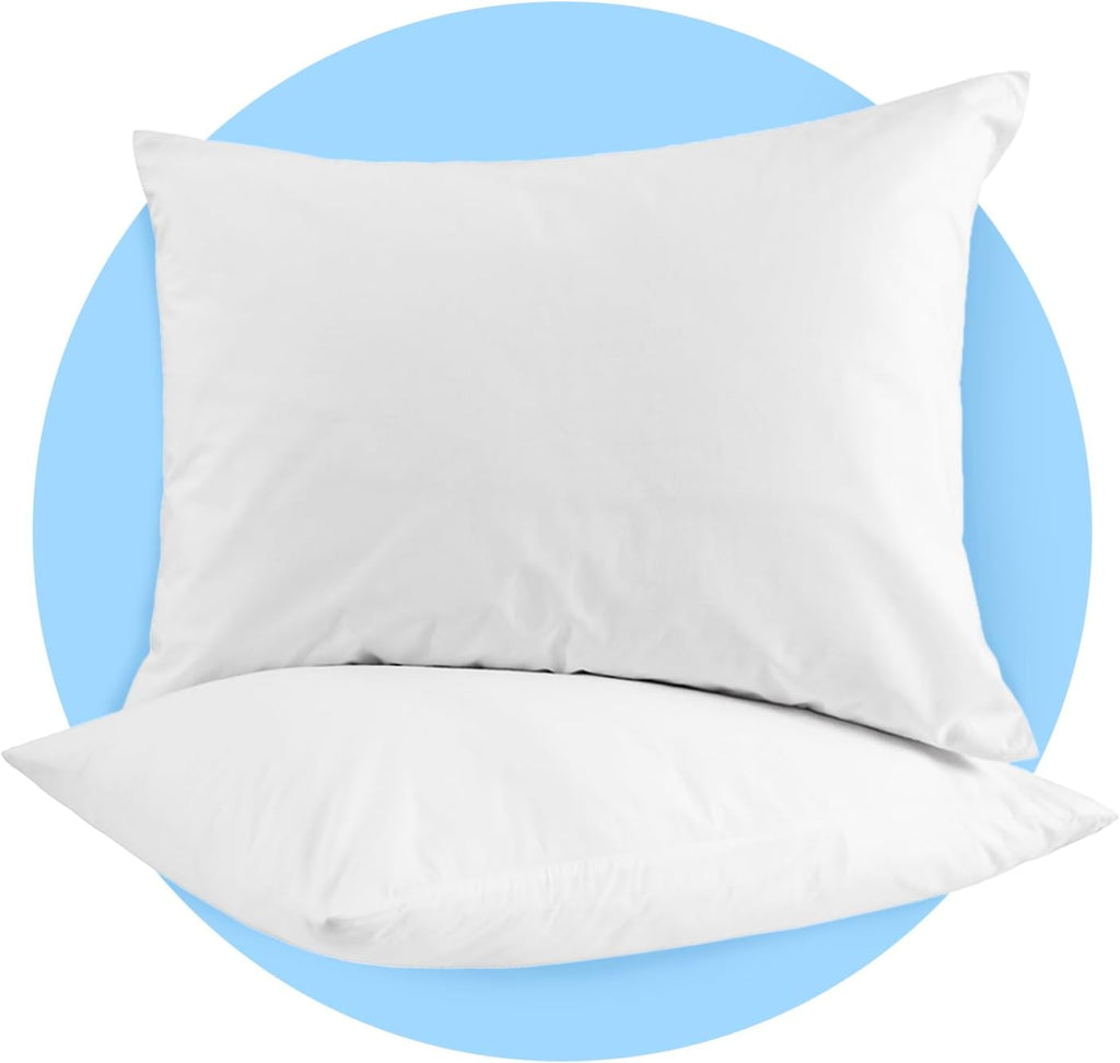 Avalon Bedding Pillow Cases Standard Size White Pillow Cases Set of 2 Cotton Blend 200 TC Soft & Breathable Perfect for Home & Hospital, Ho…