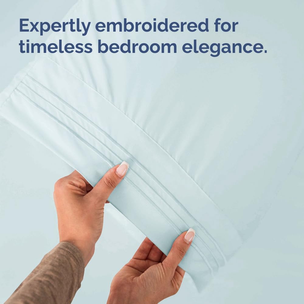 Queen Pillow Cases Set of 2 - Ultra Soft Hotel Quality Pillowcase Covers - Comfy, Cozy & Wrinkle Free - Shrinkage, Stain & Fade Resistant…