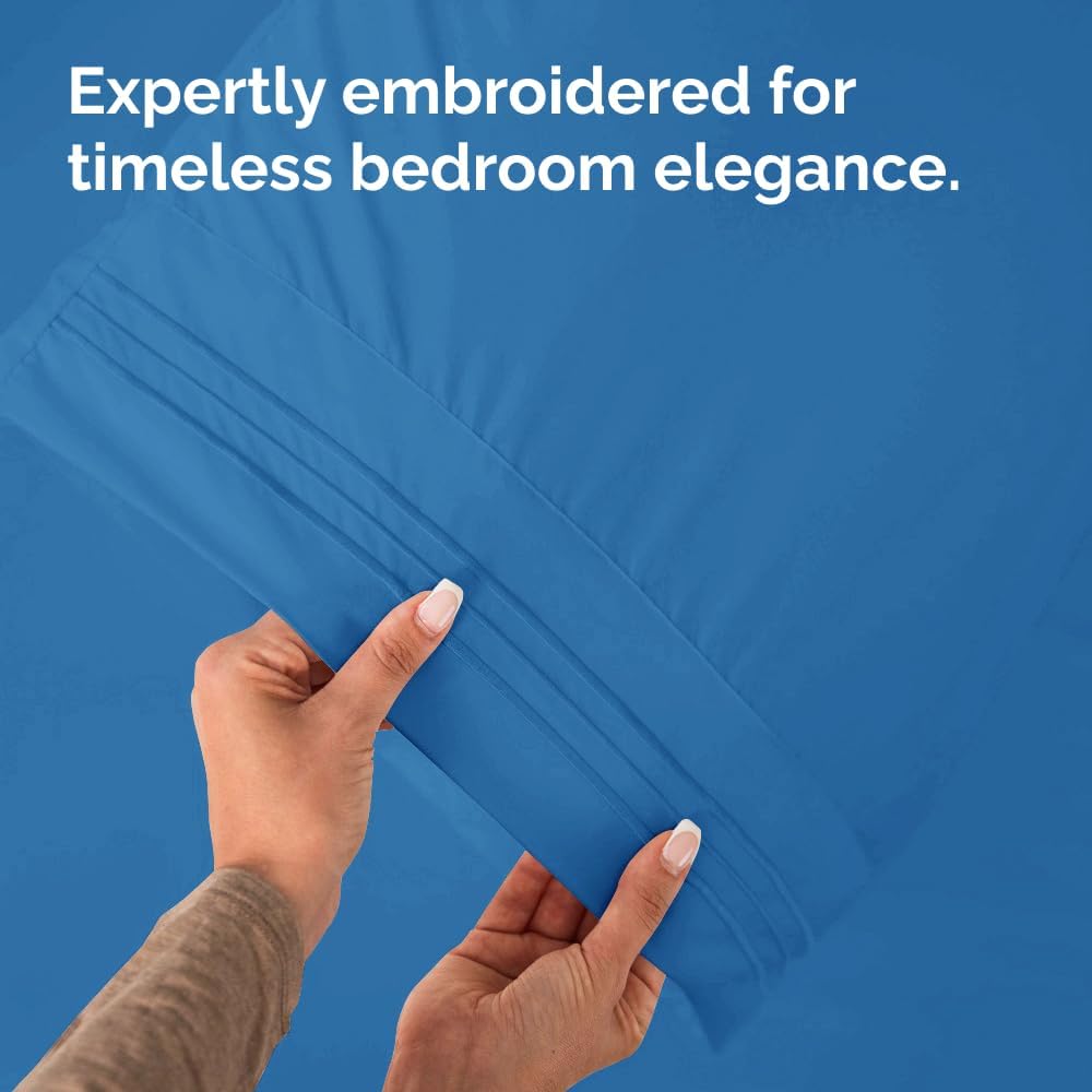 King Pillow Cases Set of 2 - Ultra Soft Hotel Quality Pillowcase Covers - Comfy, Cozy & Wrinkle Free - Shrinkage, Stain & Fade Resistant…