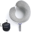 Cushionlab C CUSHION LAB Travel Pillow, Award-Winning Patented Ergonomic Design for Chin & Neck Support Memory Foam Neck Pillow, Compact Ai…