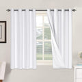 H.VERSAILTEX 100% Blackout Curtains for Bedroom Thermal Insulated Linen Textured Curtains Heat and Full Light Blocking Drapes Living Room…