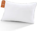 Sasttie Queen Size Pillow, Hotel Collection Single Bed Pillow for Side, Back, and Stomach Sleepers - Down Alternative Plump Filling - White…