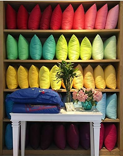 Thmyo 4-Pack 100% Cotton Comfortable Solid Decorative Throw Pillow Cases Square Cushion Cover Pillowcases Sublimation Blank Pillow Cover Ha…