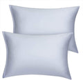uxcell King Satin Pillowcase with Zipper, Super Soft and Luxury, Silky Pillow Cases Covers Set of 2, 21"x37", Silver