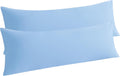 Ntbay Body Pillow Cases Set of 2, 2 Pack Brushed Microfiber 20x54 Pillow Cases, Soft, Wrinkle, Fade, Stain Resistant Sky Blue Pillow Cases…