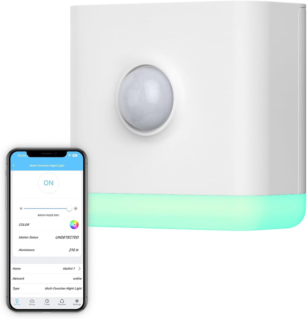 THIRDREALITY Multi-Function Night Light, Zigbee Repeater, 3-in-1 Combines a Motion Sensor, a Illumination Sensor and RGB Color Night…