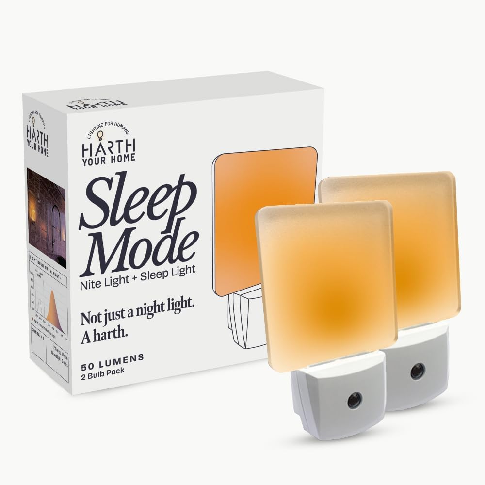 Harth 2-Pack Automatic Adults & Kids Night Lights Plug into Wall I Cozy Home Decor Led Wall Lights Bedroom Ambient Lighting I Dusk to Dawn…