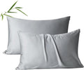 ShunjieHome 4 Pack Cooling Pillow Cases, Viscose Derived from Bamboo Pillow Protectors Queen Size Set of 4, 400 Thread Count Soft Silky Brea…