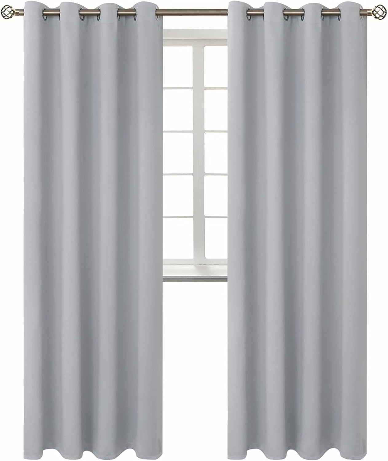 BGment Room Darkening Curtains 95 Inches Long - Grommet Thermal Insulated Drapes Window Treatment Curtains for Bedroom, 2 Panels, 52 x 95 I…