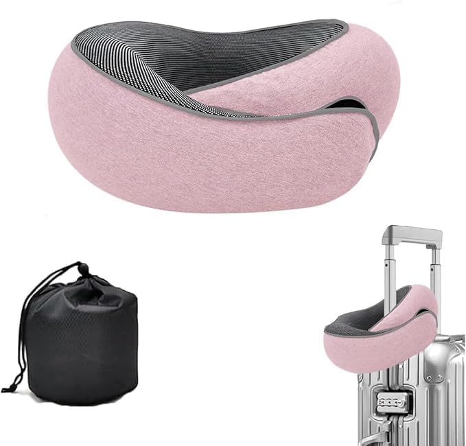 WEERSHUN Travel Pillow for Airplanes, 2026 New Memory Foam Neck Pillow with Chin Wrap for Traveling, Suitable for Airplanes, Offices and…