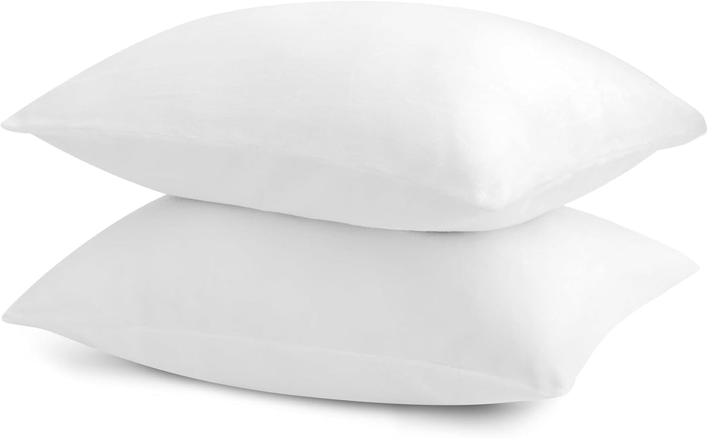 Bedelite Flannel King Size Pillow Cases Set of 2, Super Soft Fleece Pillowcases with Zipper for Bedroom, Sofa, Couch, Luxury Cozy Fuzzy Velv…
