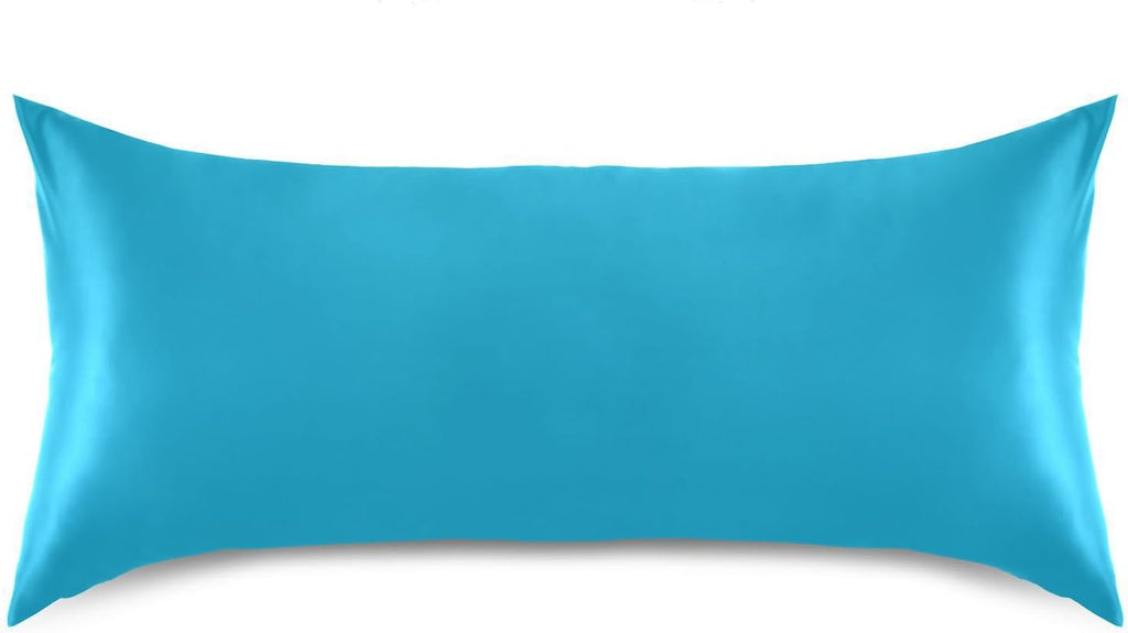 Blue Color Pillow Covers Silk Pillowcase for Hair and Skin Breathable Smooth Soft Satin Pillowcase Standard Size Pillow Case for Hot…