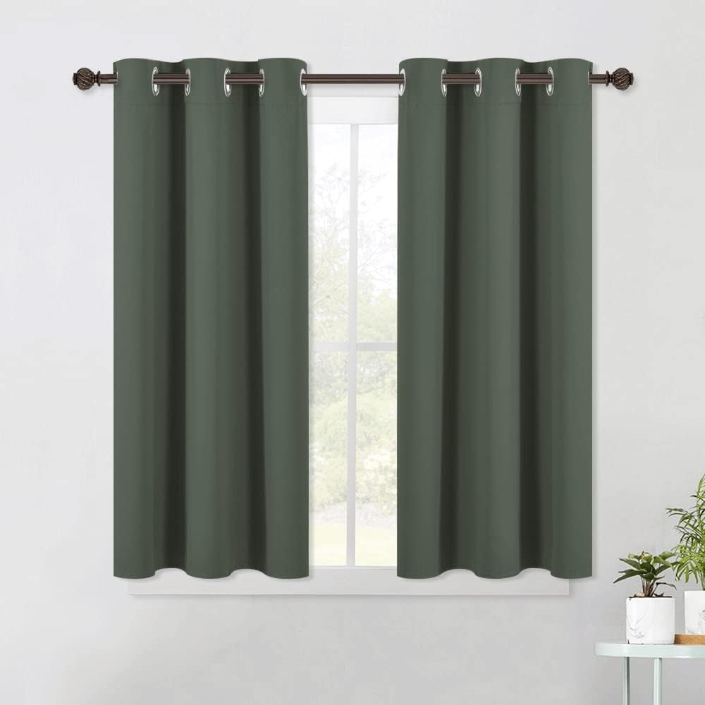 NICETOWN Short Blackout Curtains Noise Reducing, Thermal Insulated and Privacy Room Darkening Drape Panels for Boy's Guest Room Door…