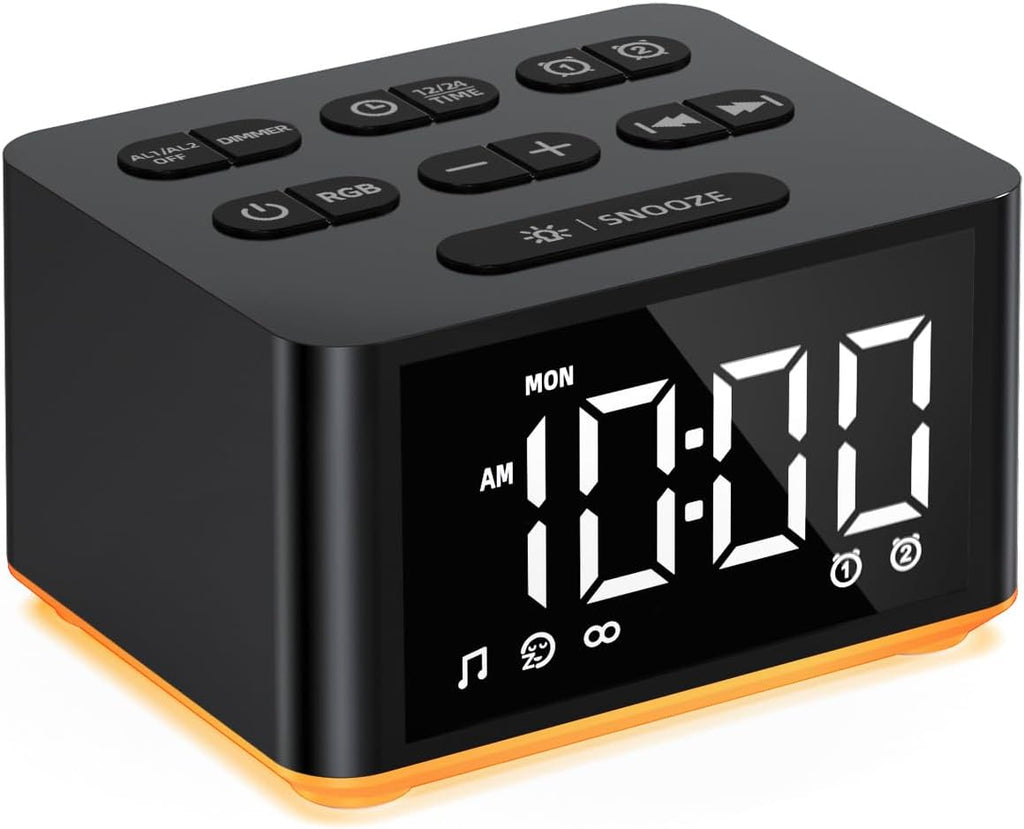 3 in 1】 Sound Machine Dual Alarm Clock Night Light White Noise Machine 27 Sleeping Sounds for Adults Kids Precise 32 Level Volume Sleep…