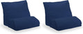 Contour Flip Pillowcase Protector, Navy Standard (20 inch Width) (Pack of 2)