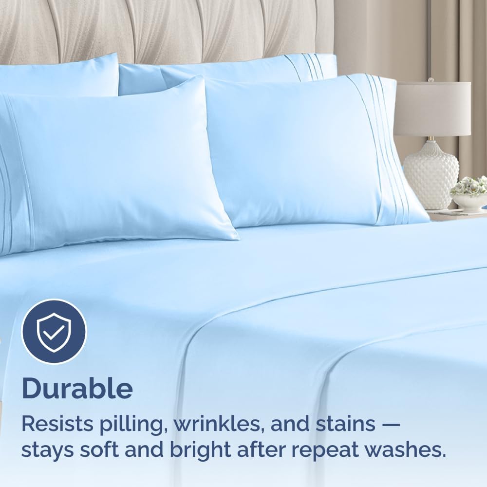 King Pillow Cases Set of 8 - Ultra Soft Hotel Quality Pillowcase Covers - Comfy. Cozy & Wrinkle Free - Shrink, Stain and Fade Resistant…