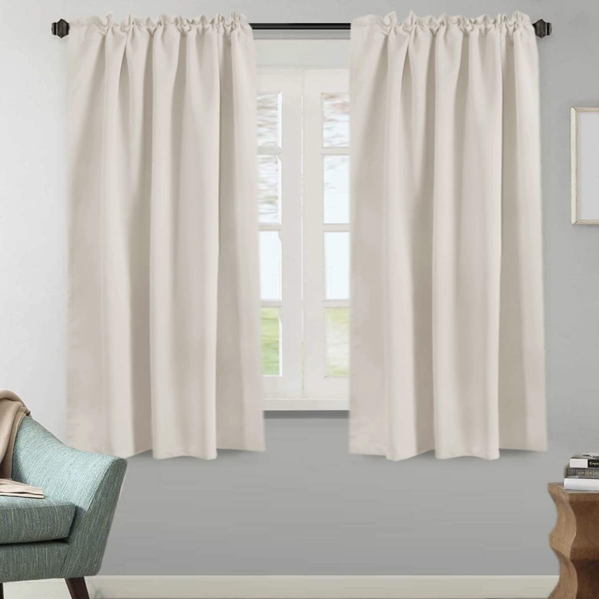 H.VERSAILTEX Light Reducing Curtains Thermal Insulated Window Treatment Panels Room Darkening Privacy Assured Drapes for Living…