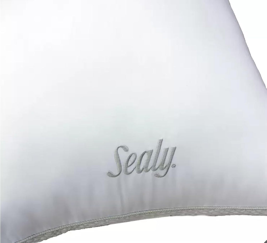 Sealy Sterling Collection Down Alternative Pillows 400 Thread Queen - 2 Pack 2 Pack White