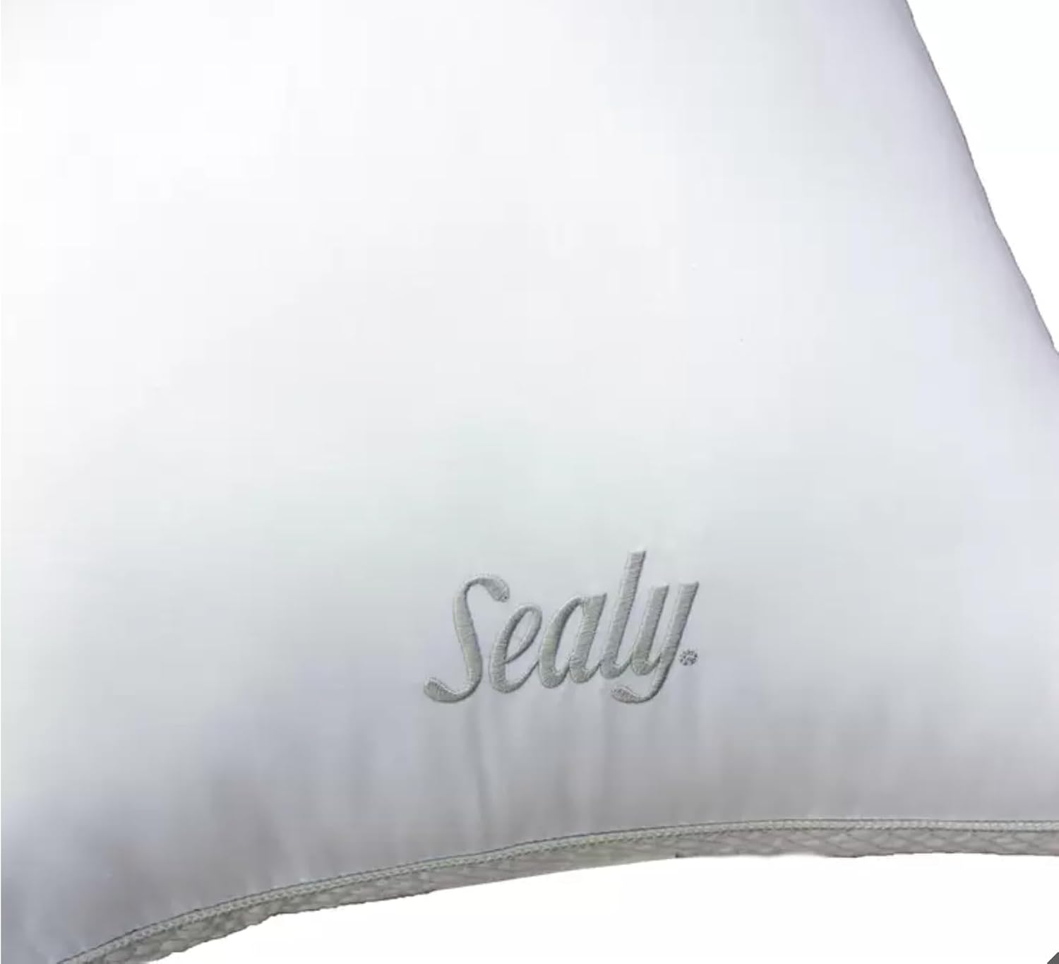 Sealy Sterling Collection Down Alternative Pillows 400 Thread Queen - 2 Pack 2 Pack White