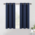 NICETOWN Blackout Draperies Curtains, All Season Thermal Insulated Solid Grommet Top Blackout Curtains/Drapes for Kid's Room (Navy, 1…