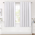 H.VERSAILTEX White Curtains Thermal Insulated Window Treatment Panels Room Darkening Privacy Assured Drapes for Living Room Bac…
