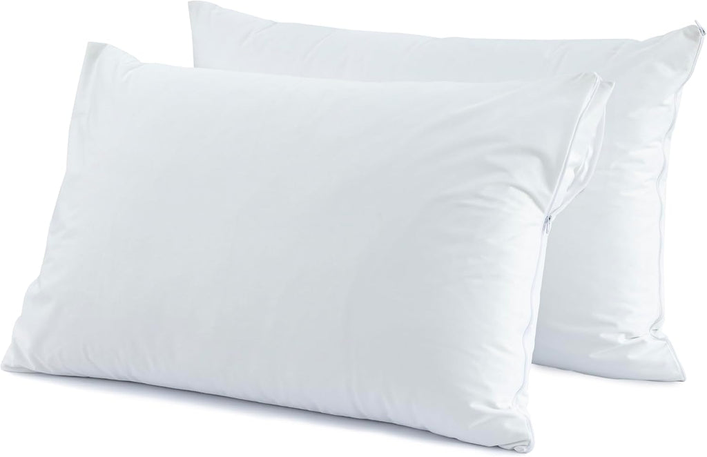 Dreamology Waterproof Pillow Protector, Bed Bug Proof, Pillow Protectors with Zipper Standard Size, Standard Pillow Cases Set of 2, Water…