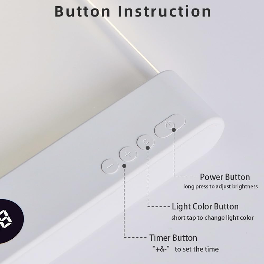 Book Light, Rechargeable Clear LED Flat Book Lights for Reading in Bed at Night with 3 Colors & Timer, Dimmable Panel Plate Book Lamp…