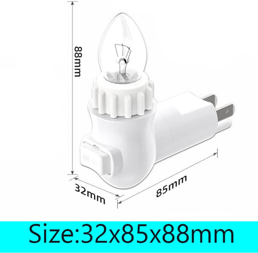 Plug in Night Light Module, Night Light Plug with ON/Off Switch, E12 Base Socket Night Light for Himalayan Crystal Salt Night Light, Wall…