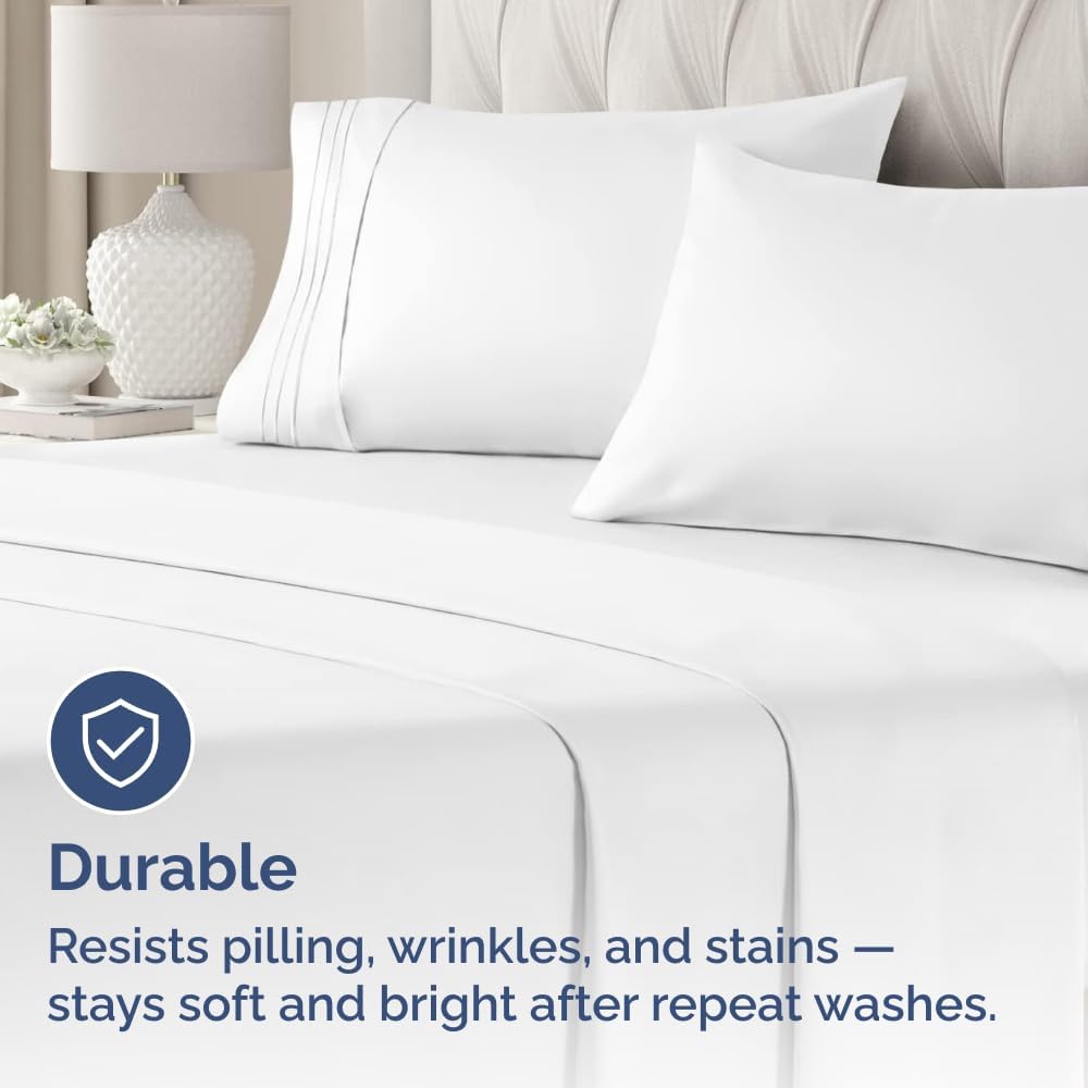 Standard Pillow Cases Set of 4 - Ultra Soft Hotel Quality Pillowcase Covers - Comfy Cozy Bedding for Women, Men, Kids & Teens - Machine…