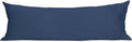 Sunflower Body Pillowcase 100% Cotton Long Pillow Cover/Case Envelope Closure 1 Pack, 20×54 inches Crown Blue, Soft and Breathable