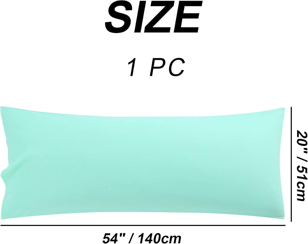 uxcell 100% Microfiber Body Pillow Cover | 1800 Thread Count Pillowcase | Soft Pillow Case with Envelope Closure | 90 GSM Ployester | No Wr…