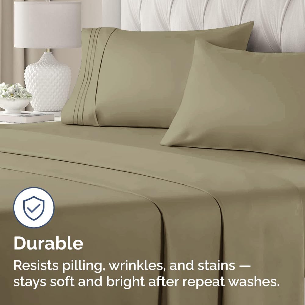 King Pillow Cases Set of 4 - Ultra Soft Hotel Quality Pillowcase Covers - Comfy, Cozy & Wrinkle Free - Shrinkage, Stain and Fade…