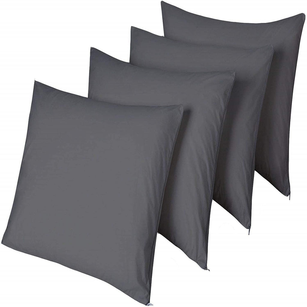 NiagaraSleepSolution 4 Pack Waterproof Pillow Protectors Standard 20x26 Inches Smooth Zipper Encasement Covers Quiet Cases Set 4 Pack 26 in…