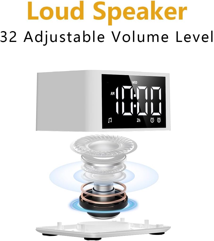 3-in-1 Sound Machine White Noise Machine Dual Alarms 12 Color Night Lights 30 Soothing Sounds 15 Wake Up Sounds 32 Volume for Baby Adults…